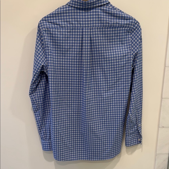 Blue Checkered Men's Shirt - Picture 3 of 3
